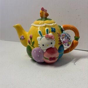 Blue Sky Clayworks - Hello Kitty Easter Bunny Carrot Teapot - 24450
